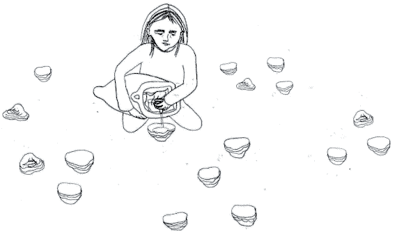 Kim Détraux, dessin du verre champignon